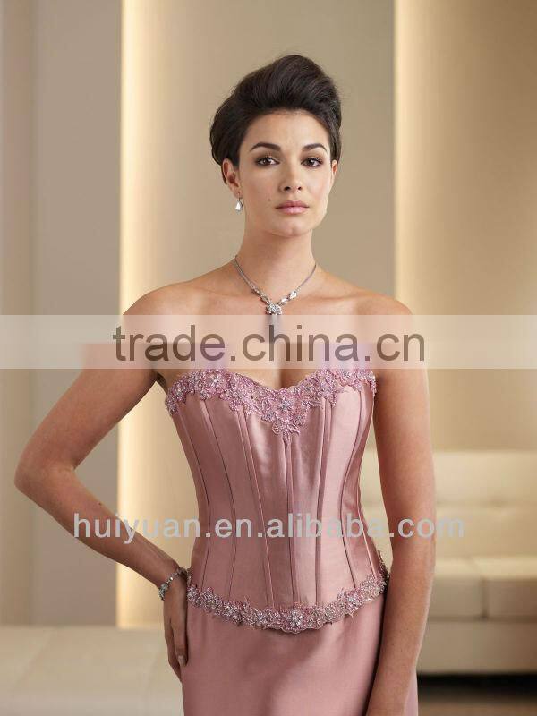 2014 New Arrival V-Neck Long Sleeve Floor-Length Dress With Matching Coat