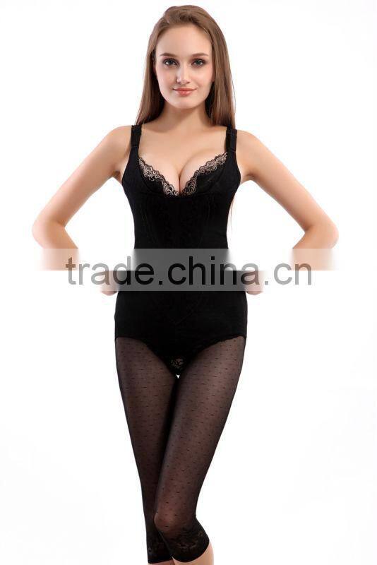 fashion lace collar seamless mature women sexy body shaper