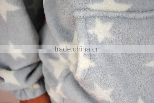 100% polyester printed coral fleece pajama