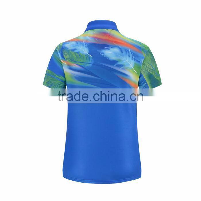 Factory Directly Custom Collar T Shirt Printed Dry Fit Polo T Shirts For Women