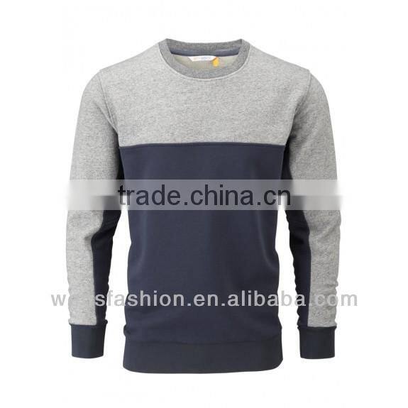 Hot Sale Wholesale Mens Grey Super Soft Thick Fleece Sweatshirts Without Hood