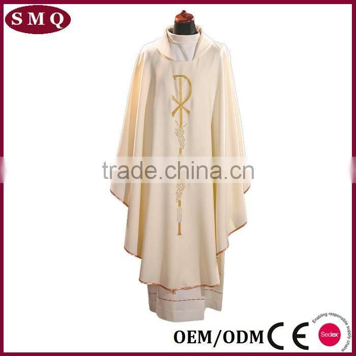 church vestment customize choir robe white wholsale Italy robe