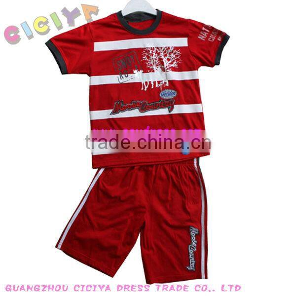 Summer 2pcs kids pajamas cute boys cotton pajamas
