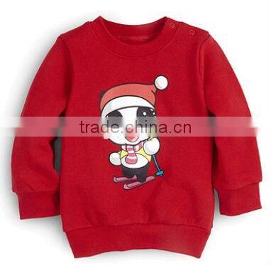Wholesale lovely printed custom o-neck kids hoodies