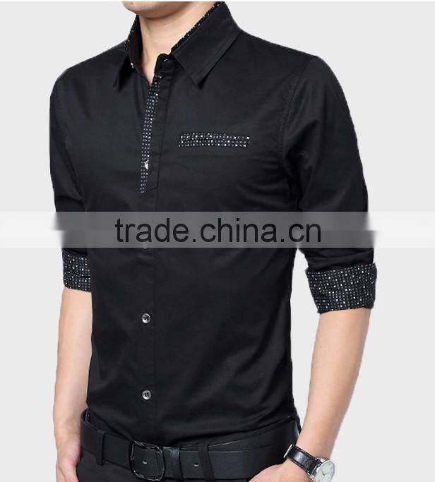 2016 New style multi colored slim fit casual shirt for men