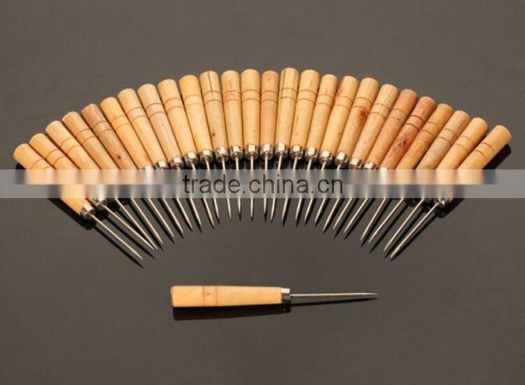 Chinese Sewing Accessories Supply Making Tools For Making Hole Wooden Handle Awl