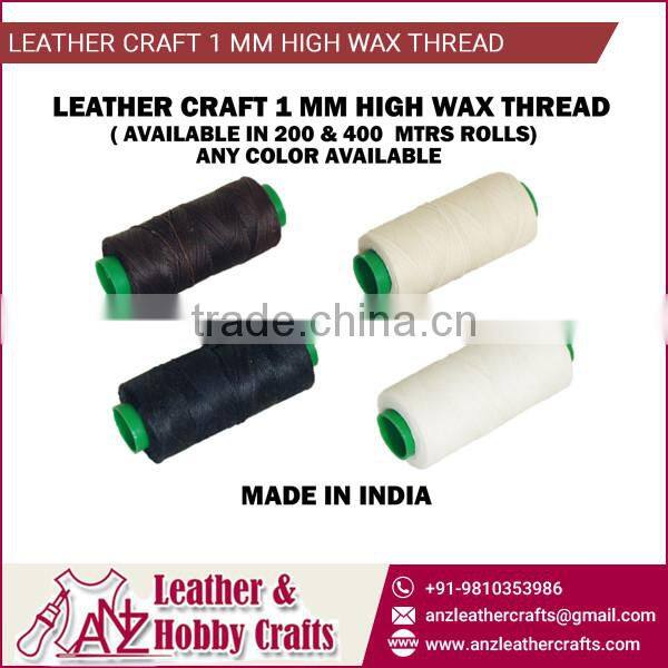 Different Color Leather Craft Wax Thread 200m/400m Roll