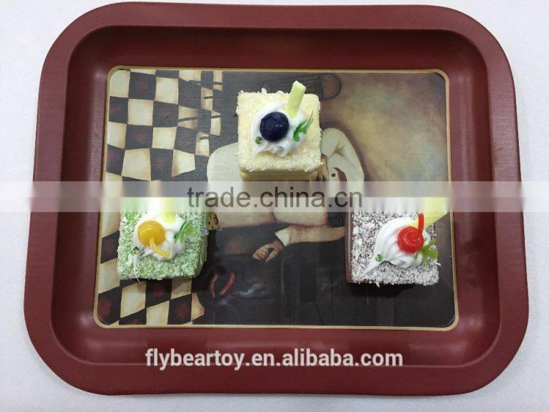Plastic Food Models Atificial Cake For Promotion