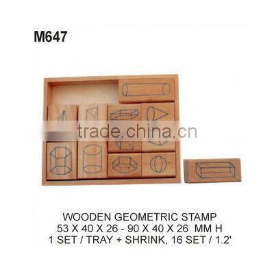 School supplies (M646) WOODEN FRACTION STAMP