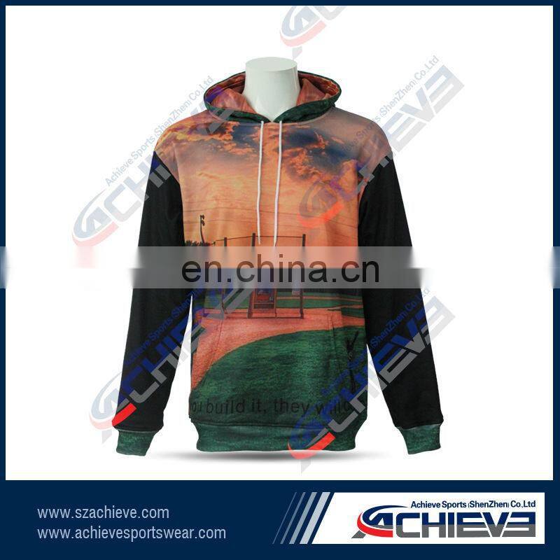 Custom printed tribal hoodie no color fade