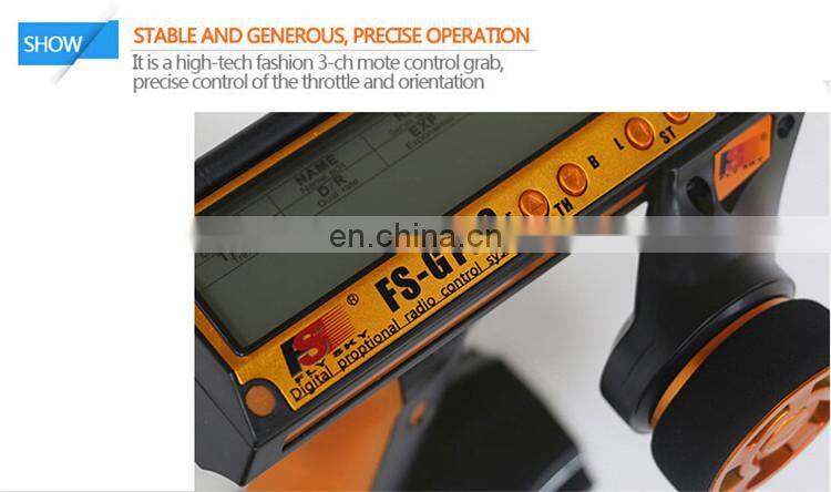 Flysky New FS-GT3C 2.4G 3CH Gun RC System Transmitter/Controller Receiver FS-GT3C
