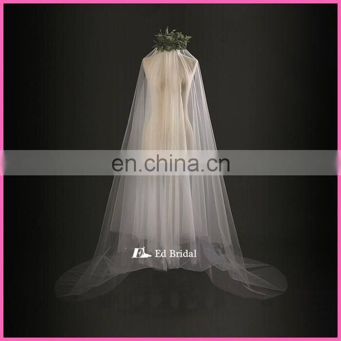 A08 China Manufacture Wholesale Cheap Price Two Layers Long Wedding Veil