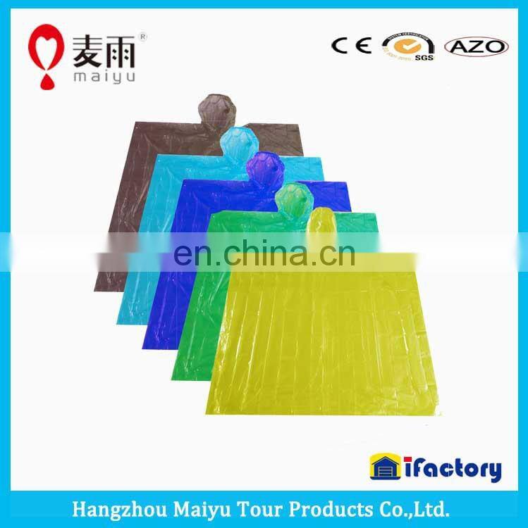 Maiyu waterproof disposable raincoat for promotion