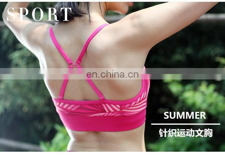 Wholesale Breathable Workout Clothing Women Custom Fashionable Sports Bra Sexy Yoga Bra#XJ0018