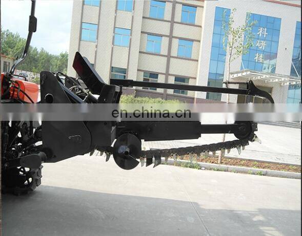 Ditcher with big tractor in agriculture and forestry machine