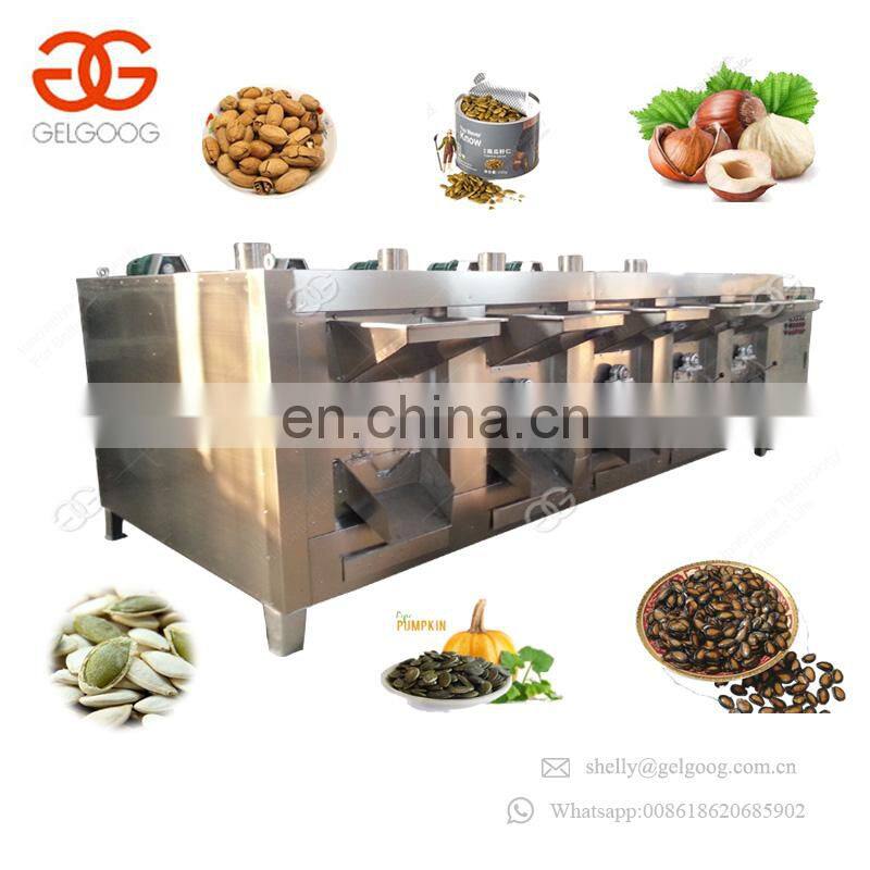Commercial Cashew Nut Peanut Maize Almond Roaster Sunflower Seeds Watermelon Seeds Roasting Machine For Sale