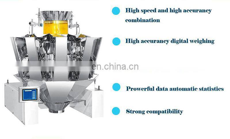 Automatic Weighing lots of food snacks packaging machine