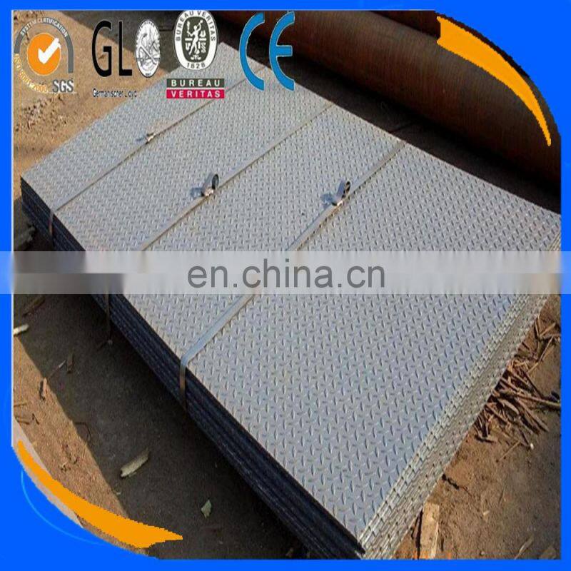 Checkered Plate sheet metal processing Black Tear Drop Plate Of checker plate strength