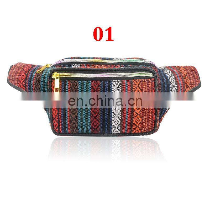 Bohemia Woman Waist pockets Girls Purses Travel Candies Bags 5Colors