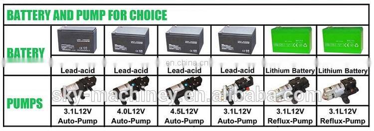flairosol sprayer manufacturer 12L mini boom automatic chemical resistant liquid sprayer