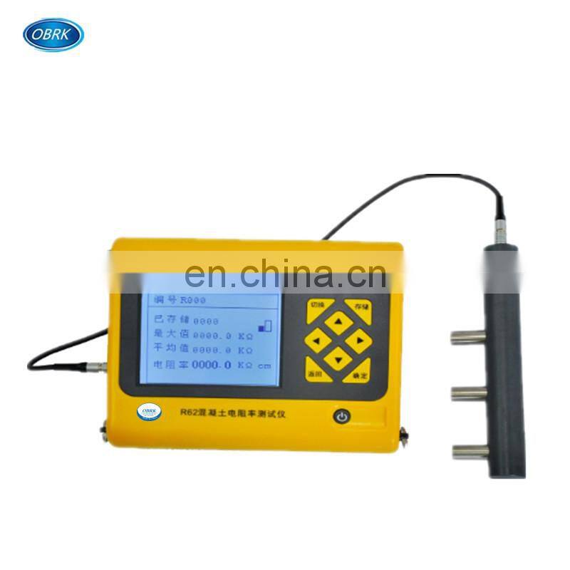 Concrete resistivity tester used in the investigation of a concrete structure