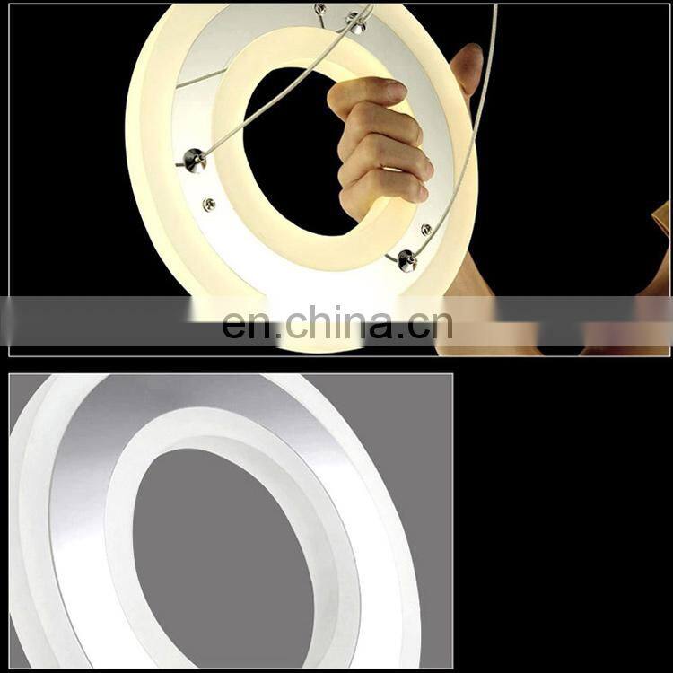 Luxury Modern Design Round Ring Led Chandelier Pendant Lamp Lighting