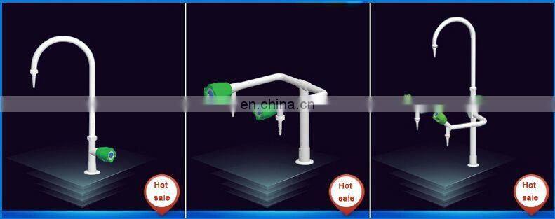 Lab clean equipment plastic faucet with double outlet