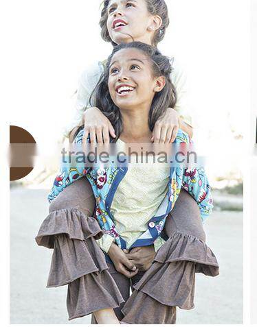 2014 Hot Sale! Cheap Baby Girl's Cotton Pants For Kids Ruffle Pants Girls Ruffle Leggings childrens boutique clothing