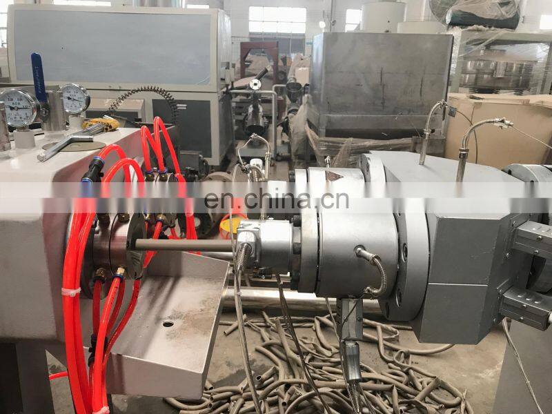 Plastic PVC conduit electric water pipe extruder making machine extrusion line/ two cavity / Double pipe