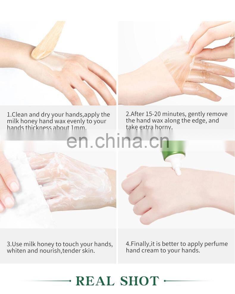 OEM/ODM Wholesale 100% Natural Hand Mask Peeling Whitening Honey Milk Hand Mask Hand Care