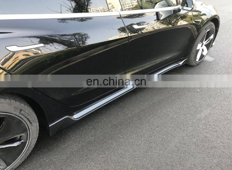 Side skirts spoiler splitter diffuser updated parts for tesla model 3 accessory