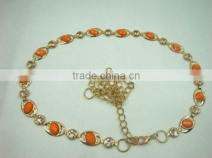 Ladies Fashion metal chain of Waistband