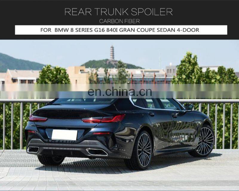 Prepreg Carbon M8 Rear Wing Spoiler for BMW G16 840i Gran Coupe F93 M8 Competition 2020 2021