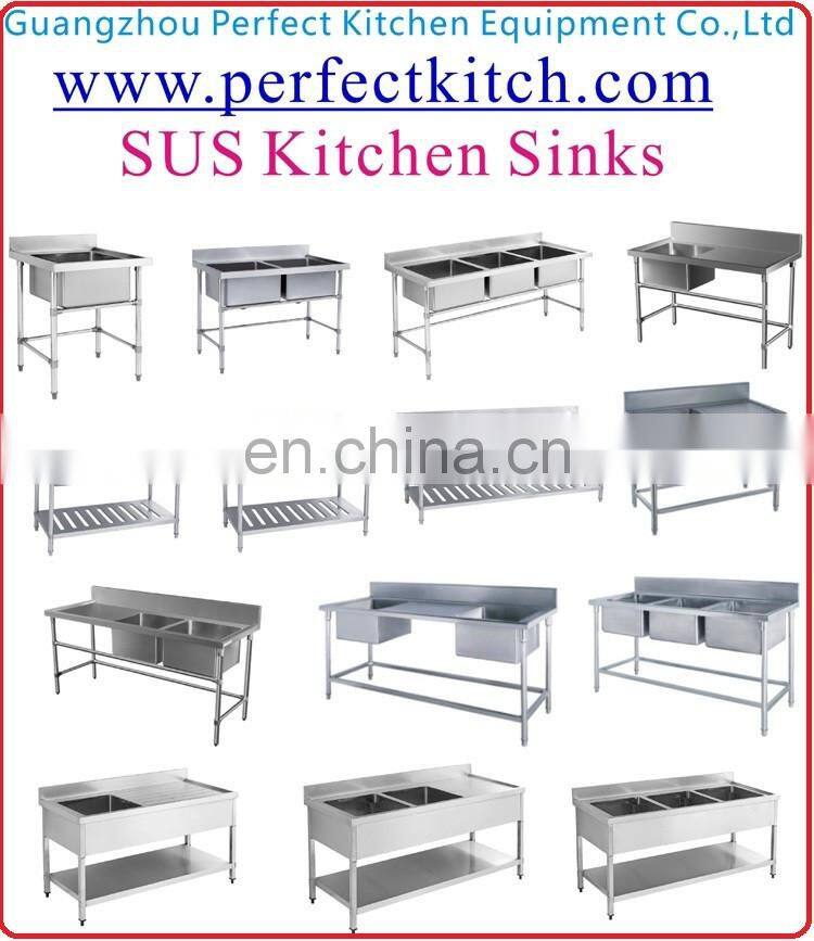 304 Stainless Steel Restaurant Work Bench / Customized 201Stainless Steel Kitchen Work Table