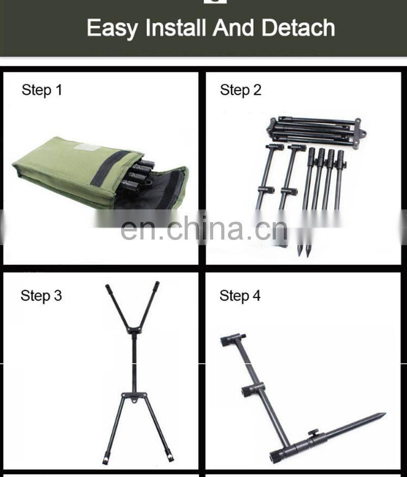 Amazon Fishing Rod Bracket Aluminum Alloy Ground Plug Bracket With Bag Carp Fishing Rod Pod