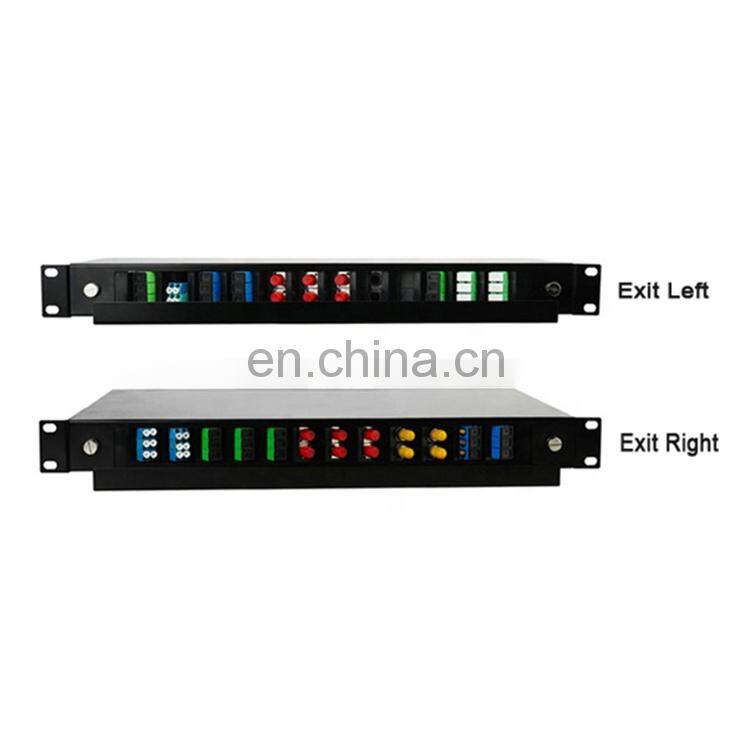 Hanxin Standard 19" Cabinet 12port Odf Distribution Splice Box 12 Port Patch Panel With Compatible ST SC FC LC MTRJ and MPO/MTP