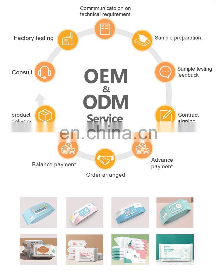 Non-Alcohol Wipes for Newborns Purified Water with Spunlace Non-Woven Fabric Cloth Warmer Tissue for Baby