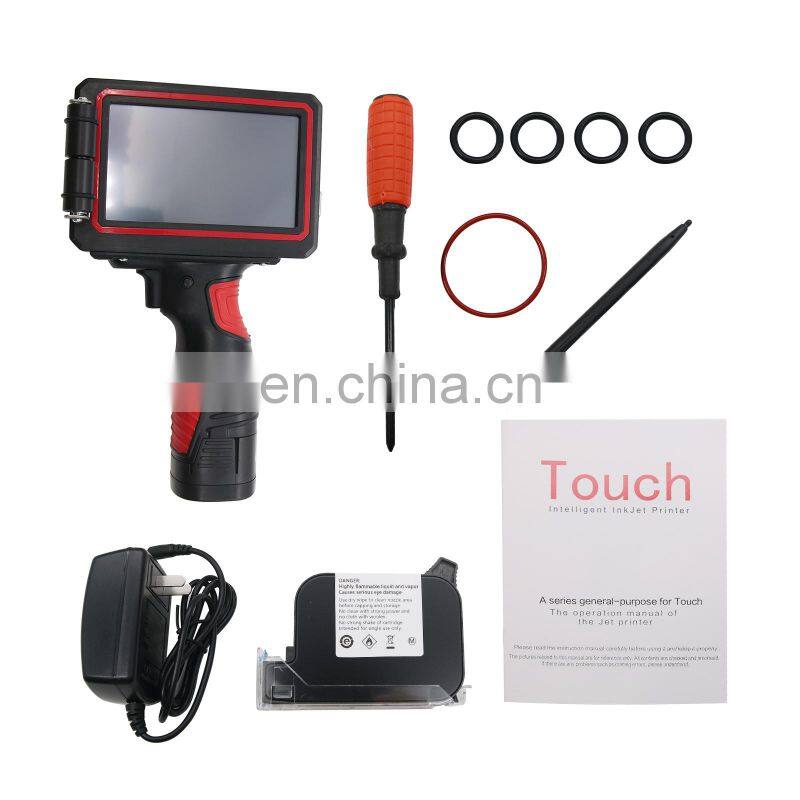 5" 600DPI LED Screen Handheld Inkjet Printer Smart Date Coder Ink Coding machine