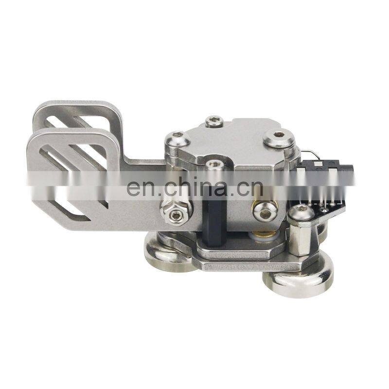 Stainless Steel CW Morse Key Portable Telegraph Key Paddle Key With Magnetic Base For Radio Users