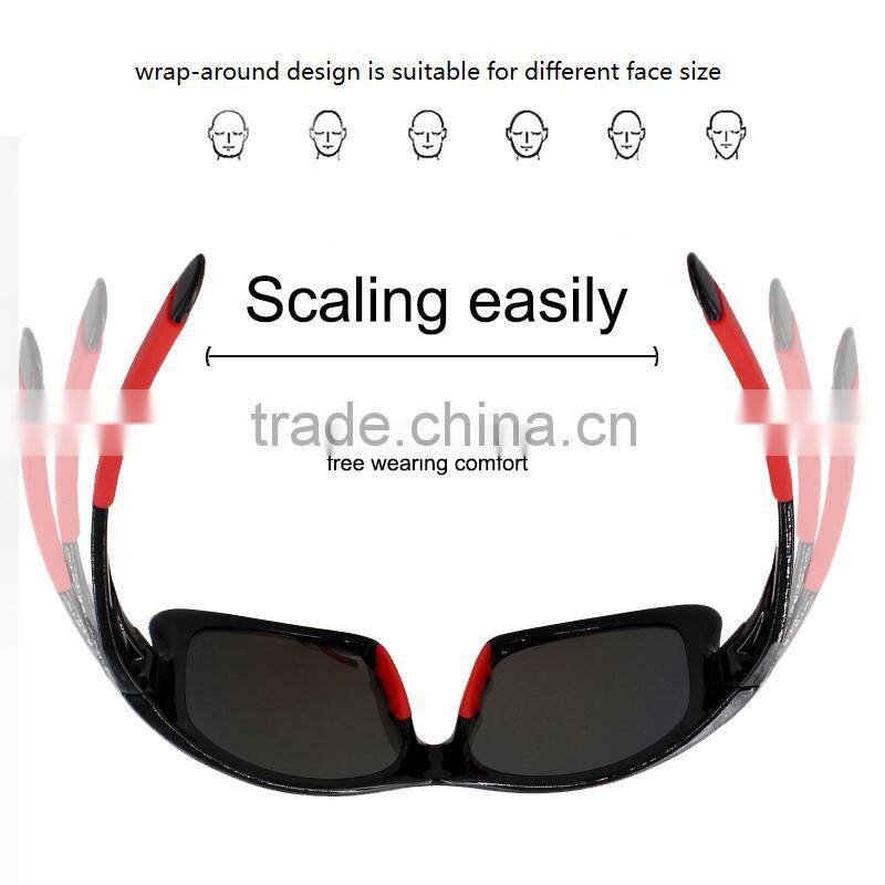 Comfortable uv protective mens womens fashion sports polarized sunglasses