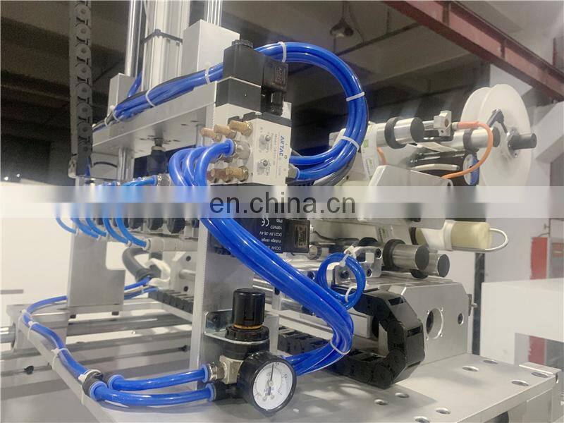 UR320S Automatic Non-stop 4 Rotary Spindle Adhesive Sticker Label Turret Rewinder Machine with Automatic Paper Core Feeder