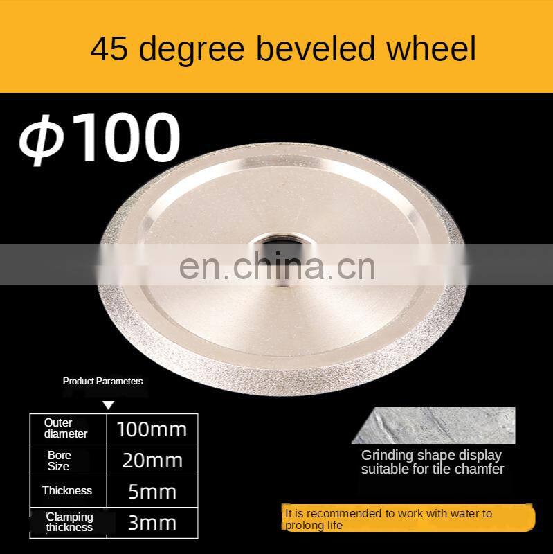 For Wandeli qx-zd-1200 tile cutting machine ceramic tile bevel round edge grinding wheel slotting saw blade