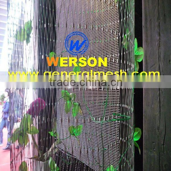 stainless steel Architectural decorative Wire Mesh for facade,3 mm rod