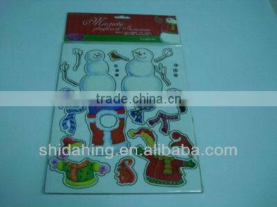 paper mounted printing paper fridge magnet
