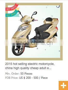 2015 Lastest new energy scooter, high quality cheap adult electric motorcycle,china factory direct for sale