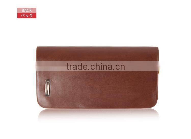 fashion men's pu leather wallet zipper case