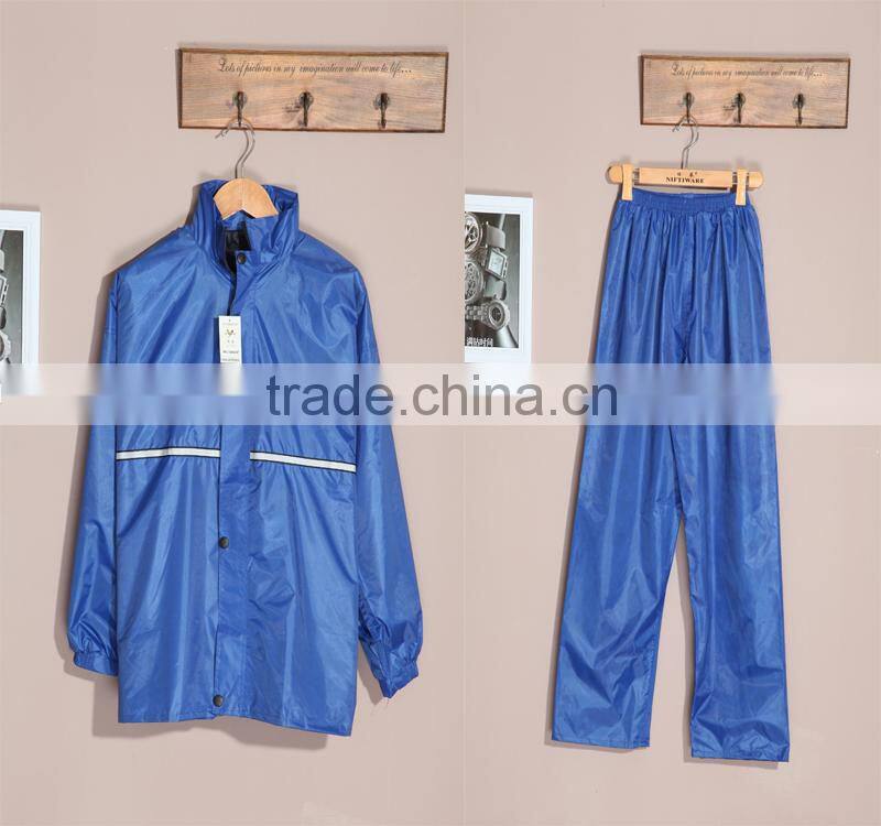 YANLI 100%waterproof, cheap pvc raincoat and pant for adult