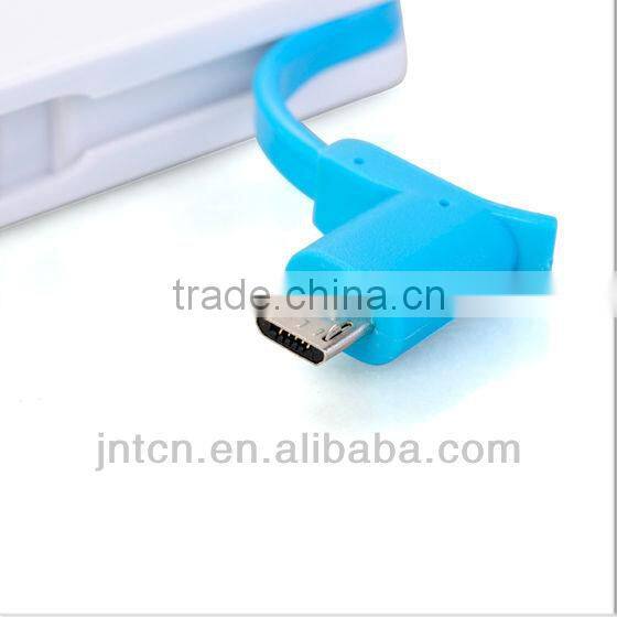 mini rechargeable build-in cable mobile phone battery chager power bank supply MP001