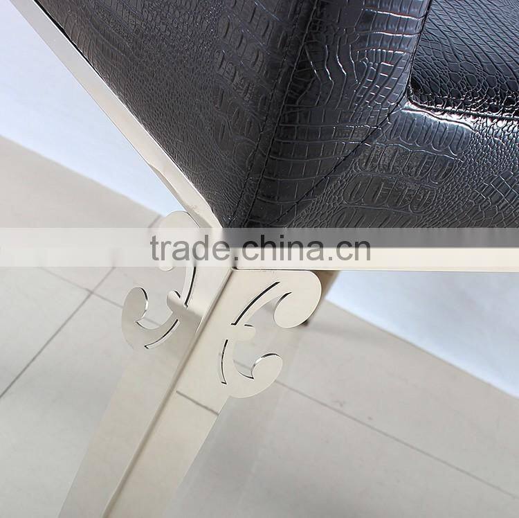 black simple style dining chair