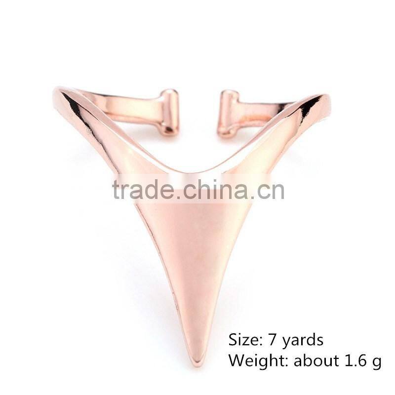 Exclusive Letter Y Shape Designs Sex Rose Gold Jewelry For Men Rings